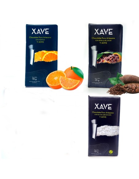 Chocolates con aceite de oliva virgen extra XAVE