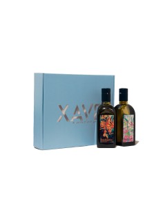 estuche regalo aceite de oliva virgen extra variedad picual y arbequino 2