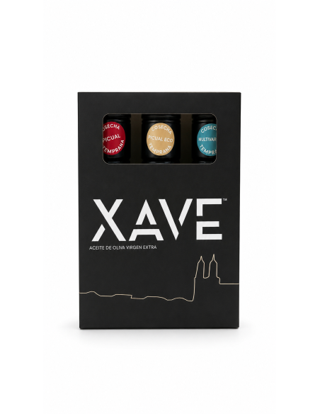 Aceite de Oliva Virgen Extra XAVE Cosecha Temprana Estuche 100ml.
